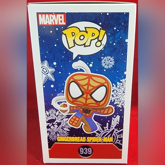 Gingerbread spider-man funko # 939 (nib) Brand new gingerbread spider-man funko - Picture 6 of 7